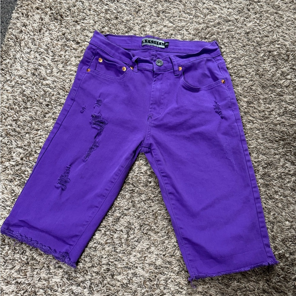 Men’s Purple Denim Decibel Shorts
